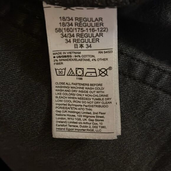 Gap true skinny mid rise black denim jeans - Picture 5 of 5